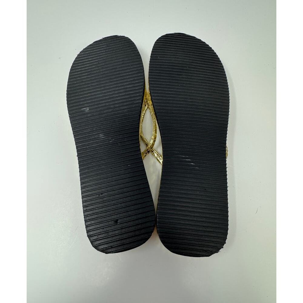 Stuart Weitzman Gold Python Textured Sandals Size 6.5 - Picture 6 of 6